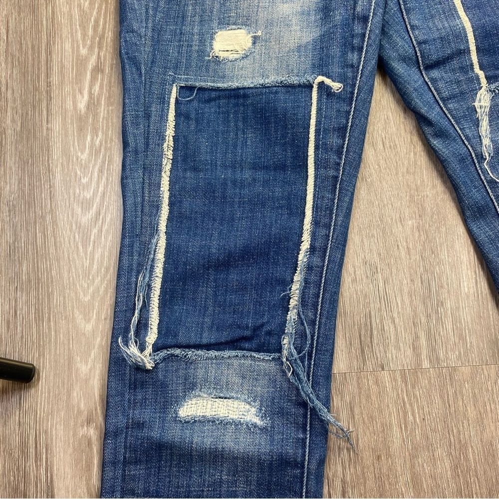 Madewell Women’s Distressed Patchwork Straight-Le… - image 7